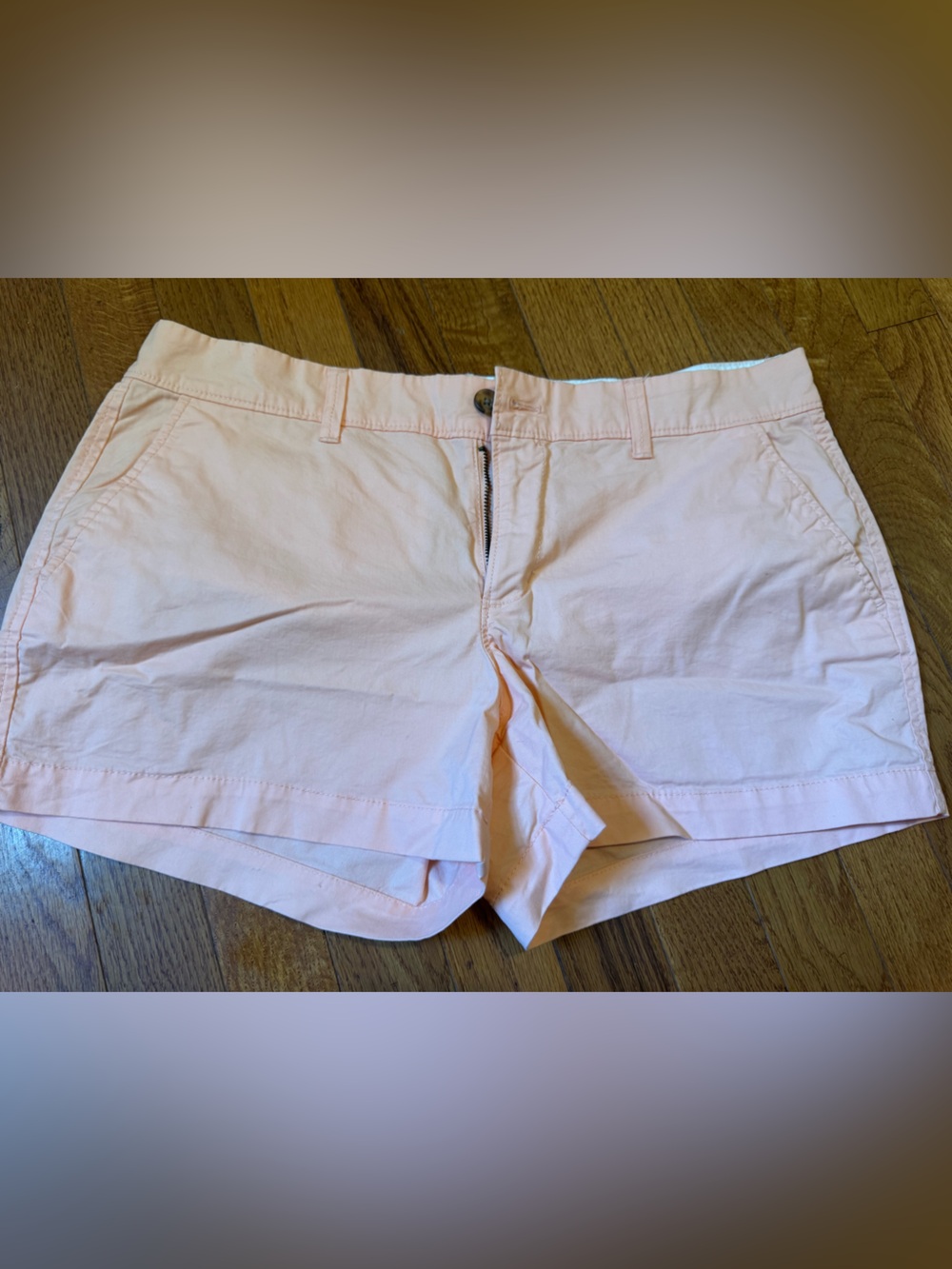 Old Navy Peach High-Rise Cotton Shorts